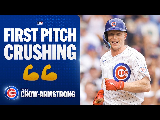 Pete Crow-Armstrong matches Shohei Ohtani with a leadoff homer of his own in Dodgers-Cubs! 💪