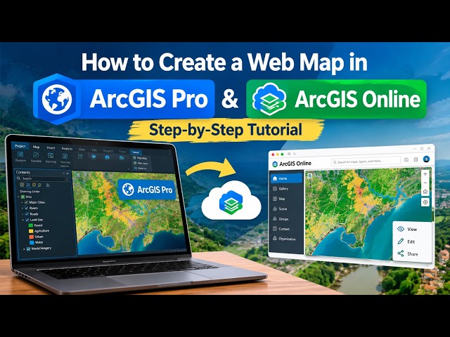 How to Create a Web Map in ArcGIS Pro & Publish to ArcGIS Online | Step-by-Step Tutorial