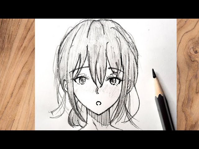Easy Anime Drawing || How to Draw Anime Girl || Anime Drawing Tutorial for beginners