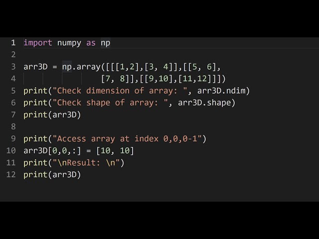 How to add or change values on 3D array in python ?