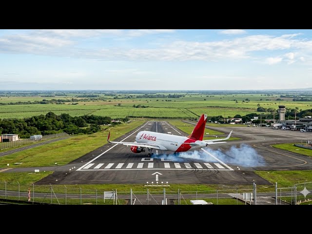 Landing in Cali (Palmira): The impressive view from the Avianca Airbus A320 ✈️