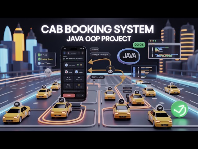 🚕 Cab Booking System Using Java | OOP-Based Project | Mini / Major Project