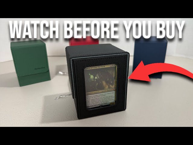 BEST Deck boxes for Commander Decks - 4 Pack MTG Card Deck Box by RyshePro