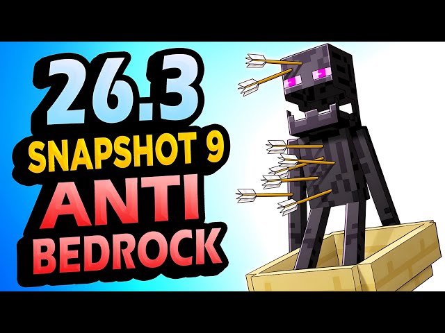 ✅ ANTI-BEDROCK 👉 26.3 Snapshot 9 Minecraft
