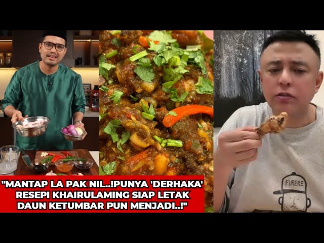 DATUK AZNIL ATAU PAK NIL IKUT RESEPI AYAM SOS PLUM KHAIRULAMING VERSI 'DERHAKA' PUN MENJADI..!