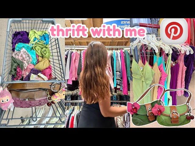 my best thrift haul EVER!! ✧˚ ༘ ⋆♡ y2k fairy core camis & pinterest inspired finds