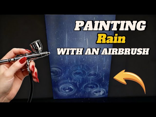How to Paint Rain with an Airbrush (Step by Step Tutorial) | Beginner Friendly #rain