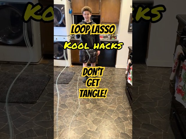 LOOP LASSO HACK! 😎 Don't Tangle! #KoolHacks"