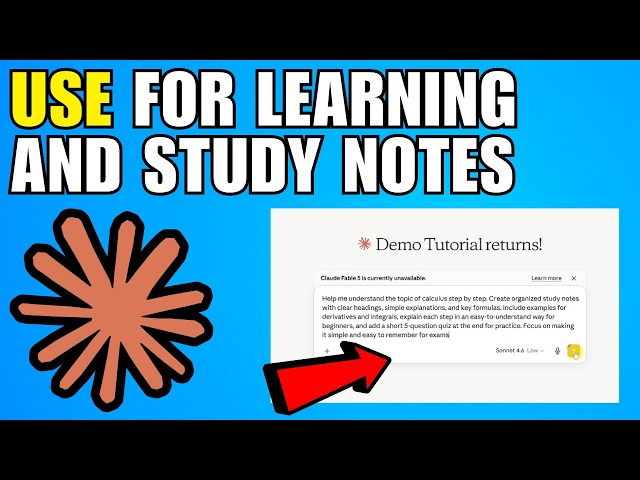 How To Use Claude AI For Learning And Study Notes (2026) (Complete Guide)