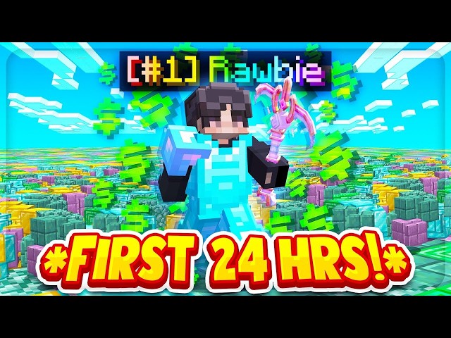 MY *INSANE* FIRST 24 HOURS ON PRISON! | Minecraft Prison | Complex Gaming [1]