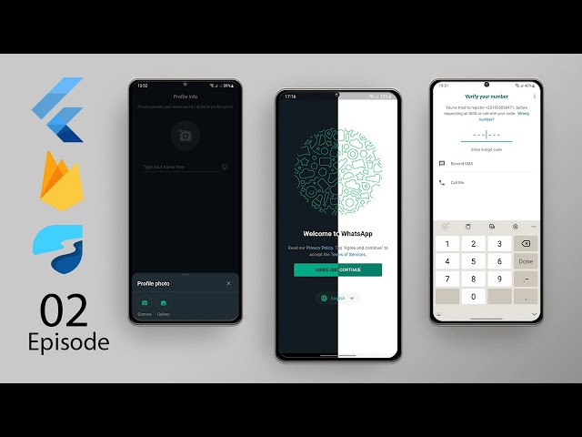 WhatsApp Clone Flutter 3.3 Tutorial | EPISODE 2 |  Dark and Light Theme