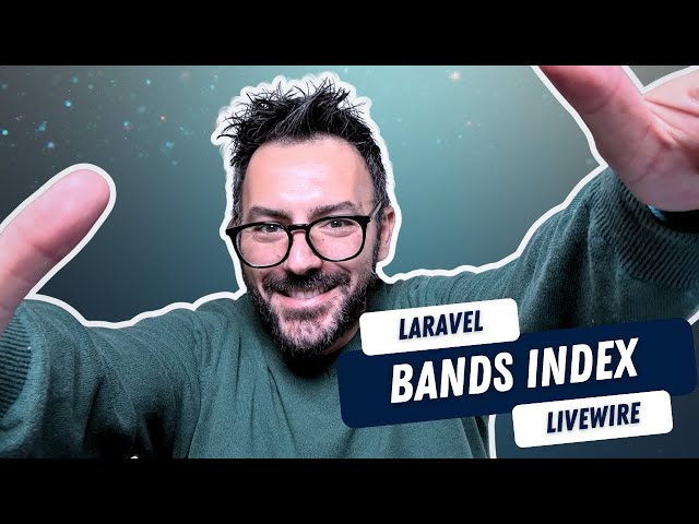 Livewire Volt CRUD | Display and paginate and test user's bands