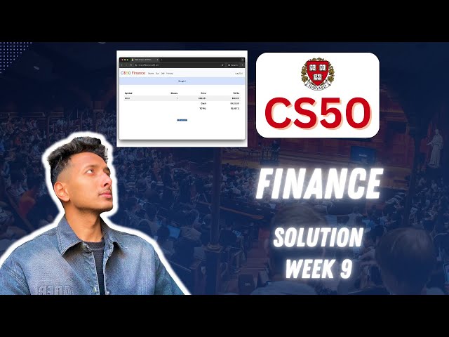 CS50 PSet 9 - Finance Walkthrough (Step by Step for Beginners)