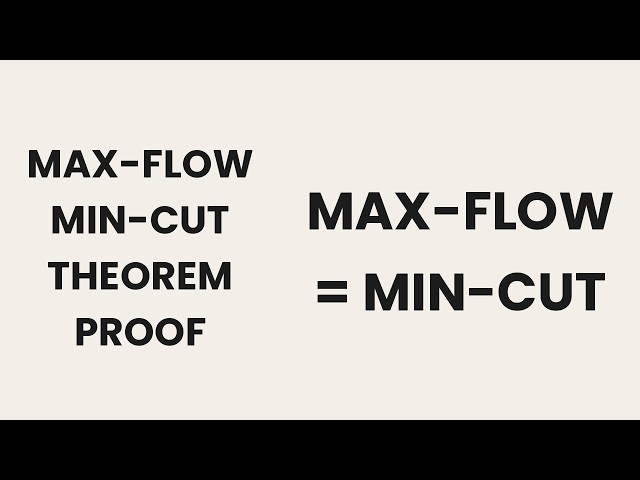 DAA 18 (Part 1) – Max Flow Min Cut Theorem & Proof | Ford–Fulkerson Analysis | CS F364