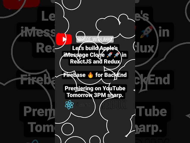 Build iMessage Clone Using React 🚀 Redux and Firebase | Redux Tutorial | Authentication