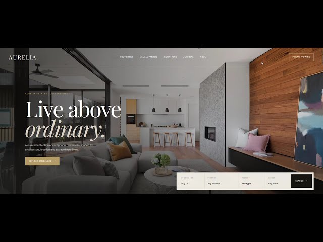Luxury Real Estate Website with Nextjs Reactjs | Bootstrap 5 | Aurelia Collection UI Design