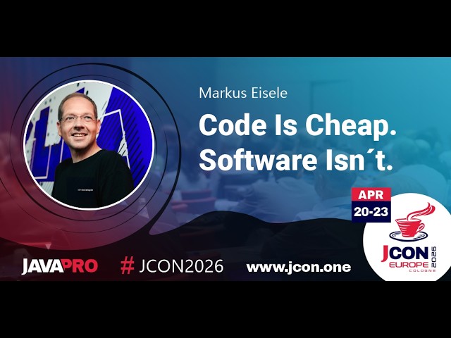 Code Is Cheap. Software Isn’t. | Markus Eisele (EN)