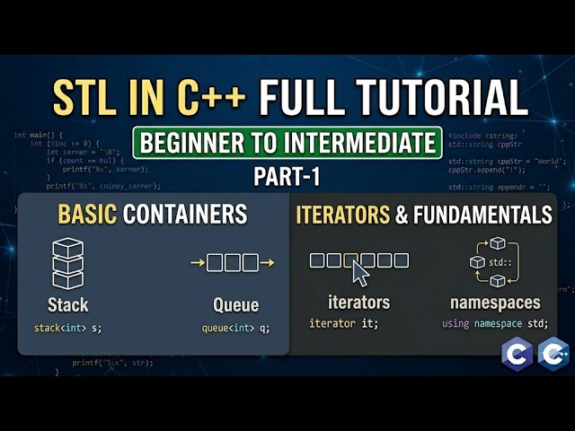 STL in C++ | Beginner to Intermediate | Part-1 | UIUCPC