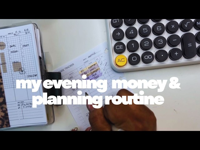 MY EVENING MONEY AND PLANNING ROUTINE | TRACKING MY SPENDING AND DAILY TOTALS