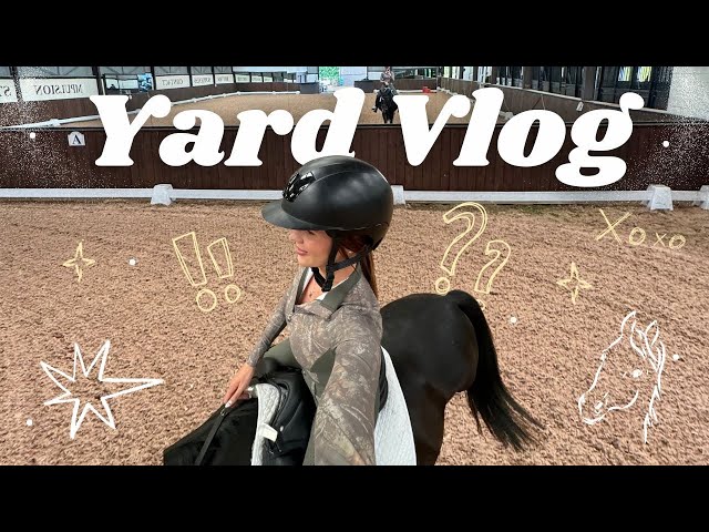 back in the uk - mini yard vlog + tack up!!!!