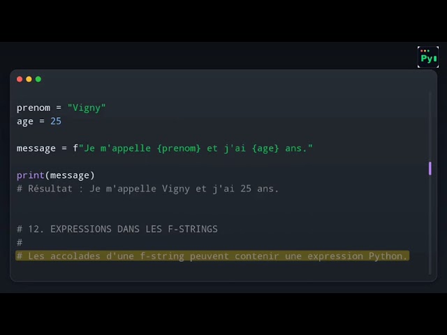 Maîtriser Python — Partie 1Opérateurs arithmétiques, variables et chaînes de caractères