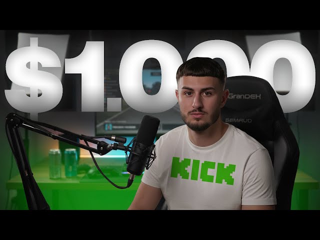 Earn Your First $1000 on KICK Without Being Famous in 2026