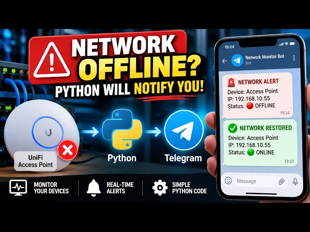 #2 I Built a Python Network Monitor That Sends Telegram Alerts
