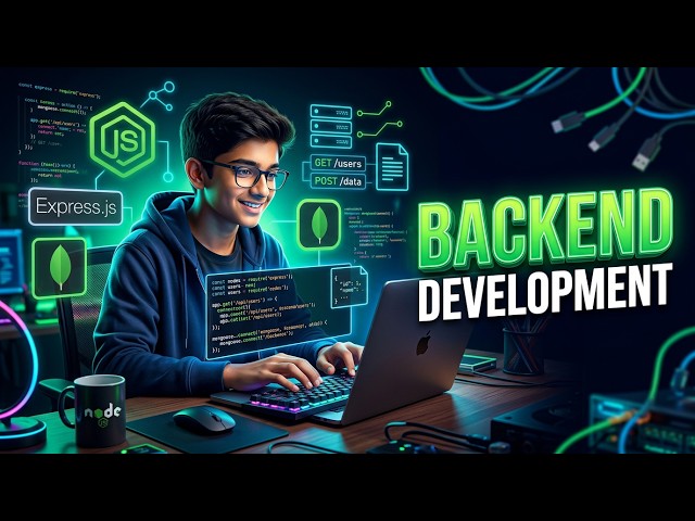 Backend Development Live Study 📚 | Node.js + Express + MongoDB | Hindi  #livestreaming #livevideo