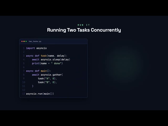 async and await - Python for Beginners