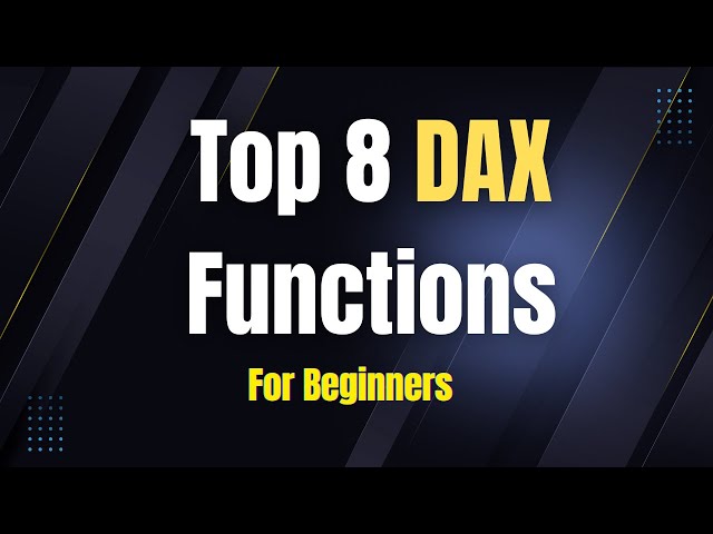 8 Important DAX Functions for Beginners #arpitastechcorner #DAX #powerbi