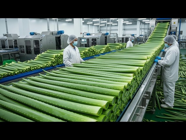 Inside the Factory: How Refreshing Aloe Vera Juice is Made (Full Process) USA