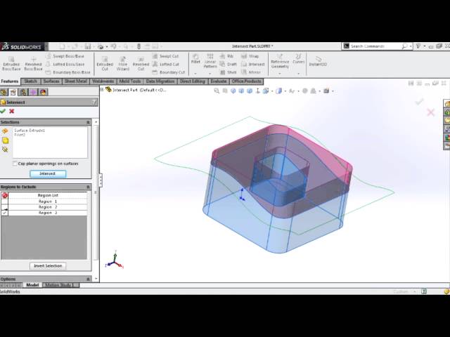 SOLIDWORKS - Basics of the Intersect Tool
