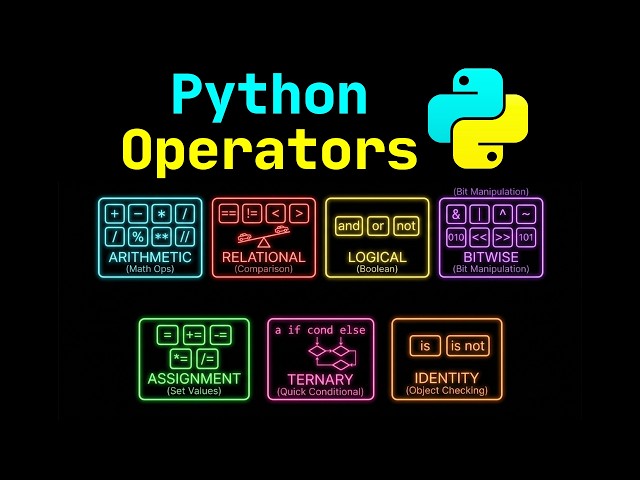 Python Operators - Visually Explained | Python Operators Tutorial: The Ultimate Visual Guide (2026)