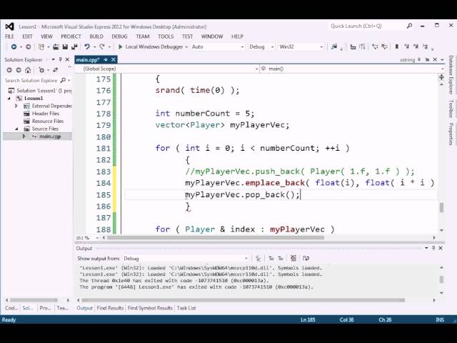 C++11 Beginner Tutorials Lesson 24 by Gamer2Creator.  Intro to std::vector.