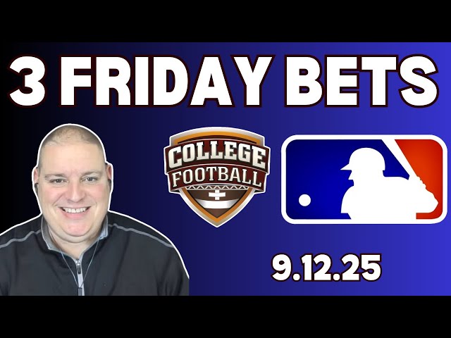 Craig's Friday 3 Free Picks & Betting Predictions - 9/12/25 l MLB Betting Picks