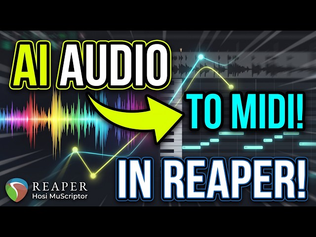 Convert Audio to MIDI INSTANTLY with AI in REAPER | Hosi MuScriptor