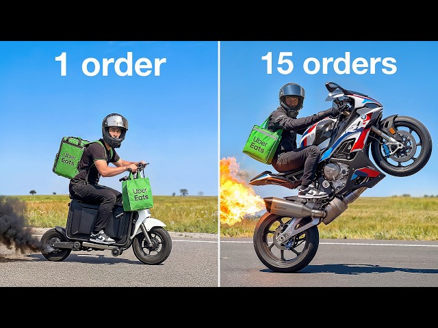 Uber Eats But Every Order My Bike Gets Faster