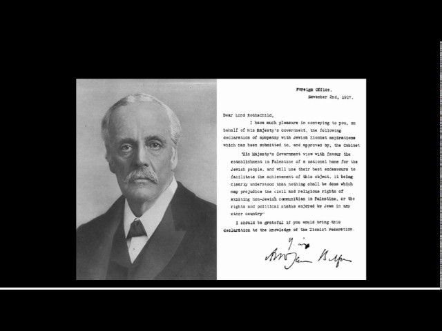 What was the Balfour Declaration?
