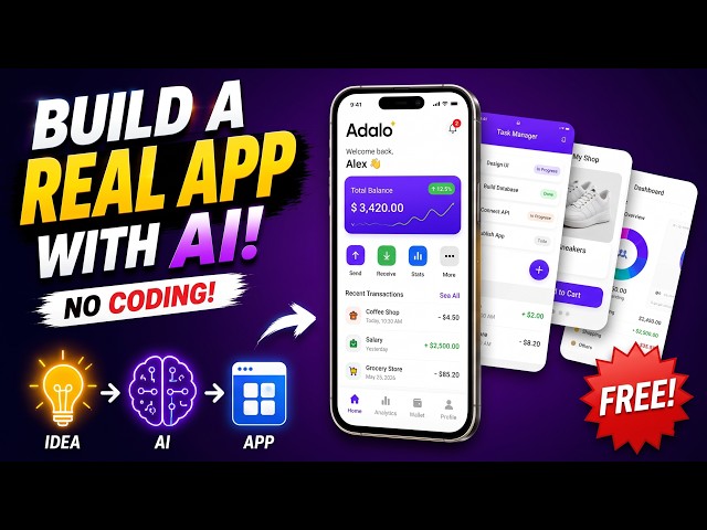 Build a REAL App With AI — No Coding Required! 🤯 | Adalo