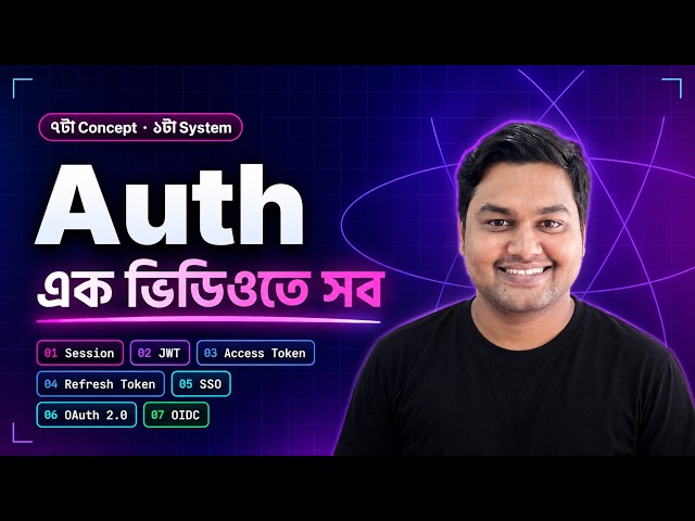 Authentication Explained | Session, JWT, OAuth 2.0, SSO, OIDC — Everything in One Video