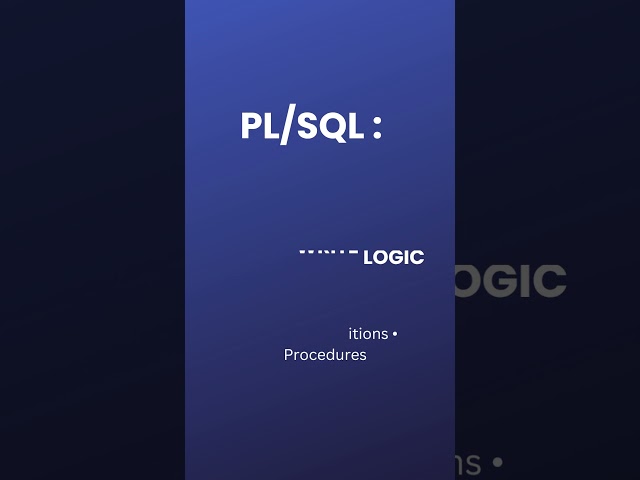 SQL vs PL/SQL ❌ Don’t Get Confused Again.#sql #Oracle_with_Komal #plsql