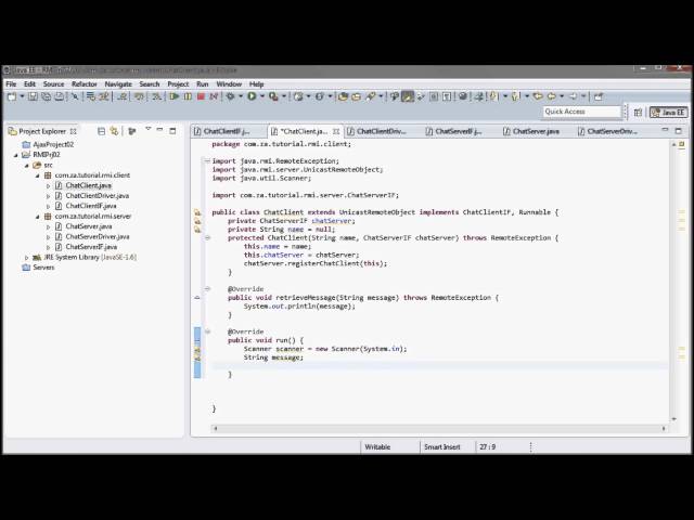 JAVA RMI (02 - chat application Prototype Project)