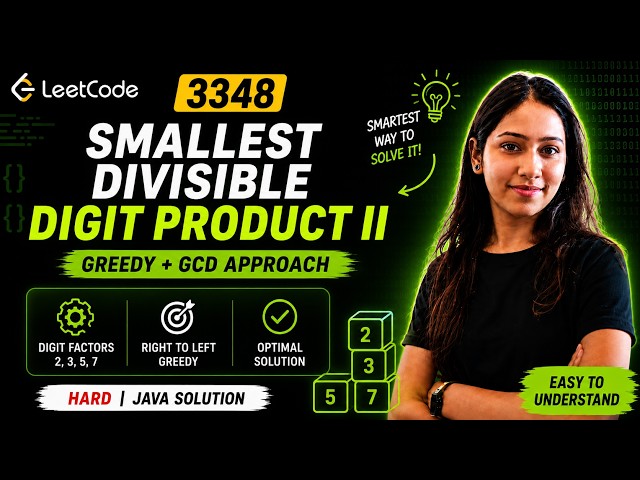 LeetCode 3348 | Smallest Divisible Digit Product II | Greedy + GCD Explained Beginner Friendly |Java