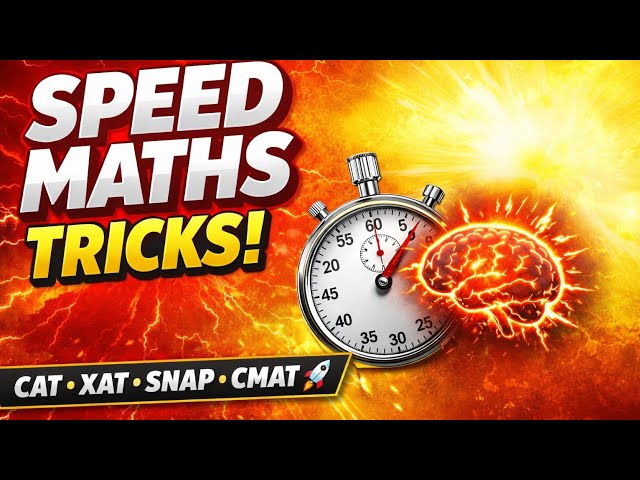 Speed maths / Calculation tips and tricks CAT/IPMAT/XAT/NMAT/SNAP/CMAT