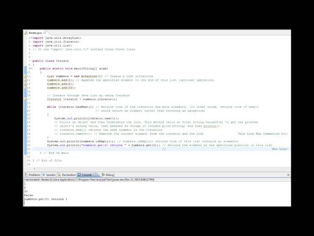 Java tutorial - How to iterate through Java List (Java Iterator example)