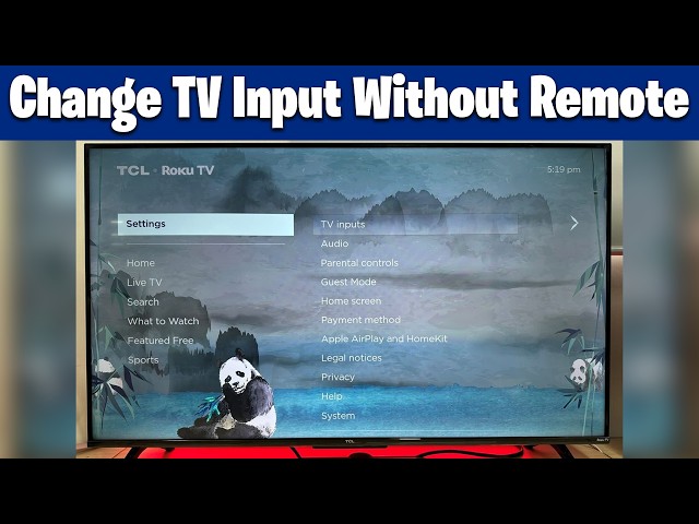 How to Change TV Input Without Remote or Buttons | HDMI & Source Methods