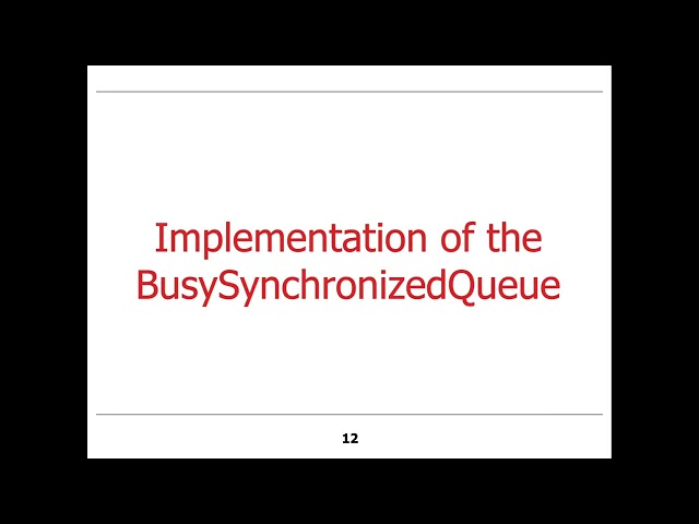 The Java Monitor Object Synchronized Method Example