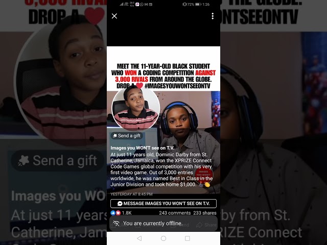 Meet the 11year old student who won a coding competition.