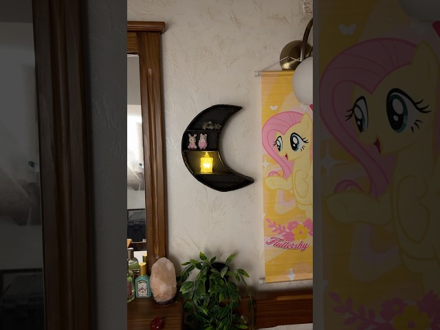 #diy room decor🌙moon shelf tut