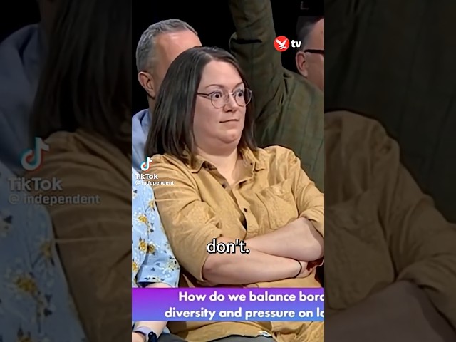 bbc question time jokes on us courageous lady in red doesn't give flying crap about migration status